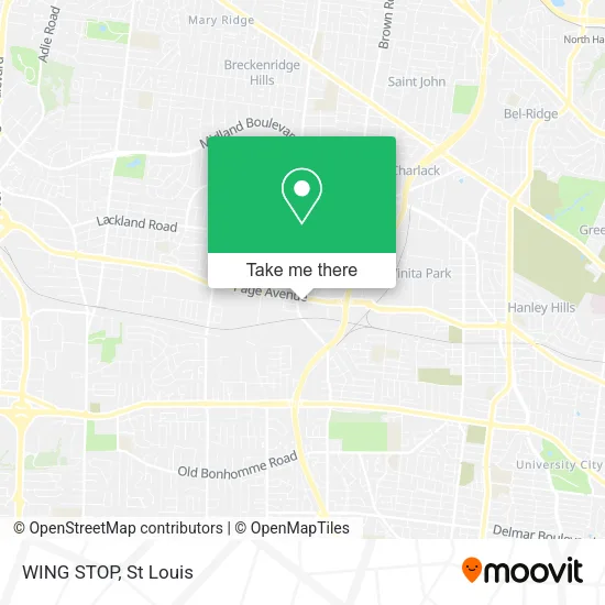 WING STOP map