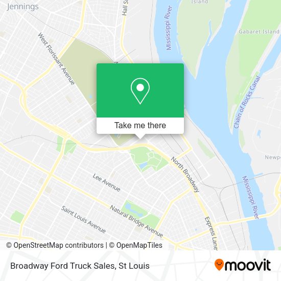 Mapa de Broadway Ford Truck Sales