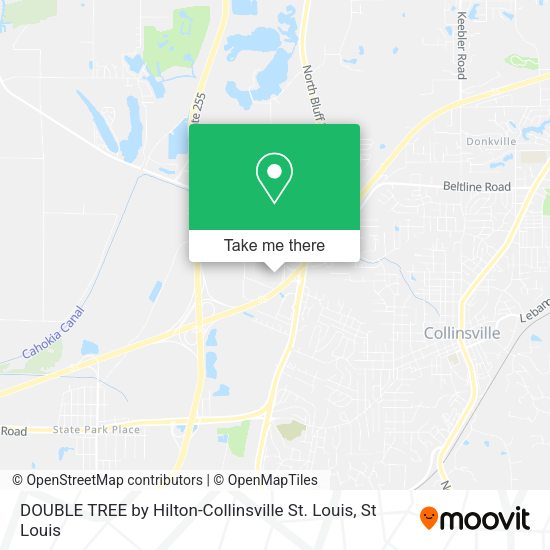 Mapa de DOUBLE TREE by Hilton-Collinsville St. Louis