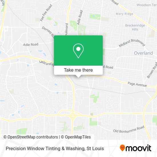 Mapa de Precision Window Tinting & Washing
