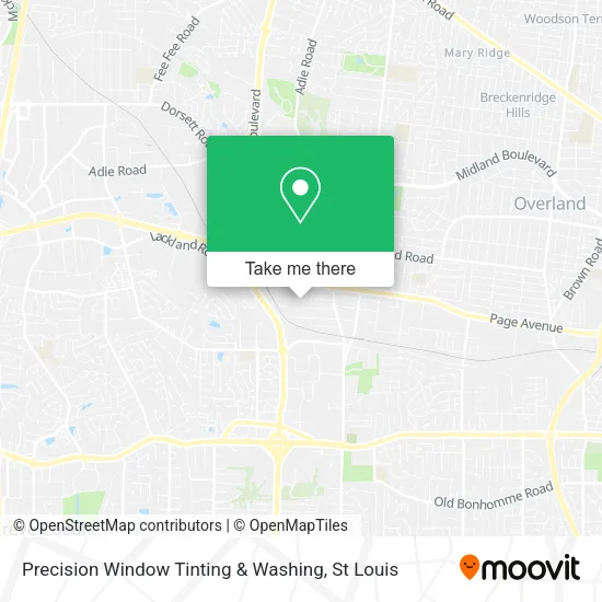 Mapa de Precision Window Tinting & Washing