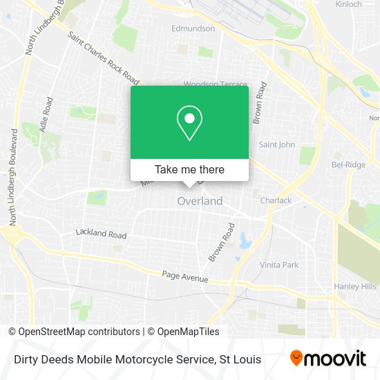 Dirty Deeds Mobile Motorcycle Service map