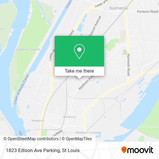 1823 Edison Ave Parking map