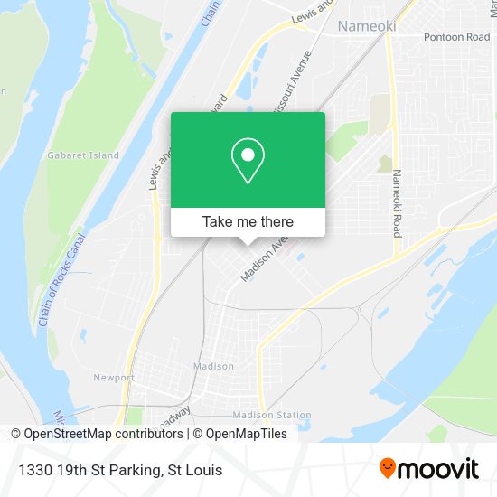 1330 19th St Parking map
