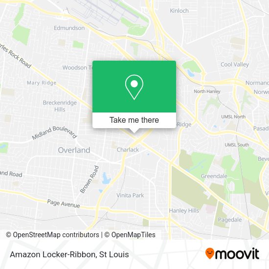 Mapa de Amazon Locker-Ribbon