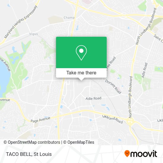 TACO BELL map