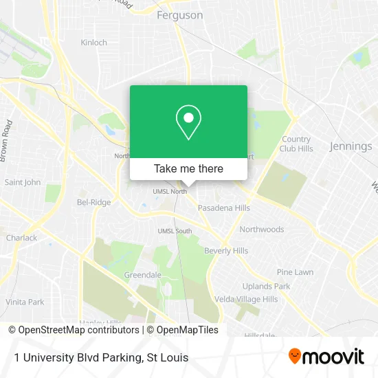 1 University Blvd Parking map