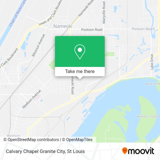 Calvary Chapel Granite City map