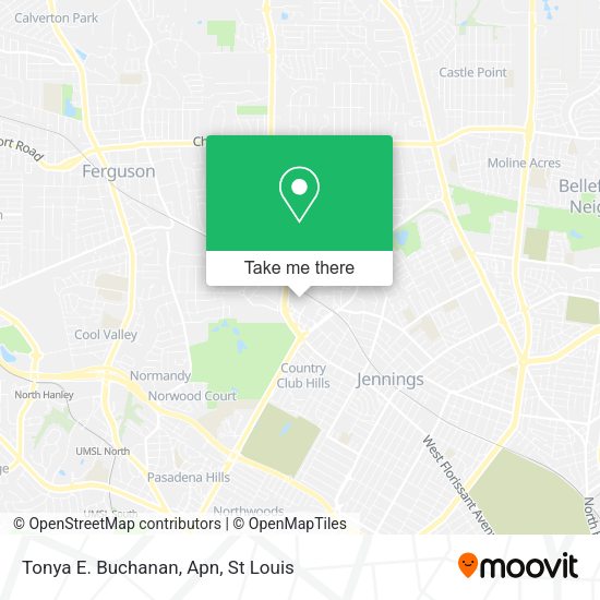 Mapa de Tonya E. Buchanan, Apn