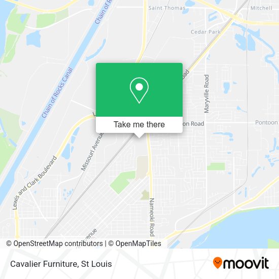 Cavalier Furniture map