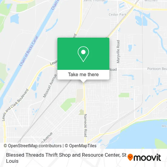 Blessed Threads Thrift Shop and Resource Center map