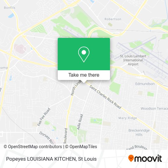 Popeyes LOUISIANA KITCHEN map