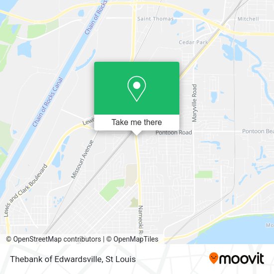 Thebank of Edwardsville map