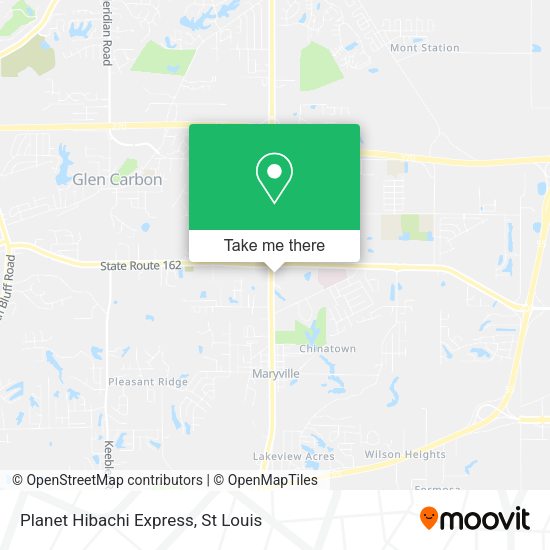 Planet Hibachi Express map