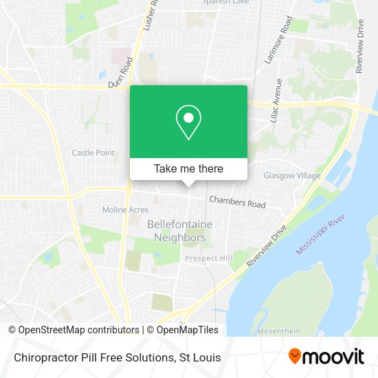 Chiropractor Pill Free Solutions map
