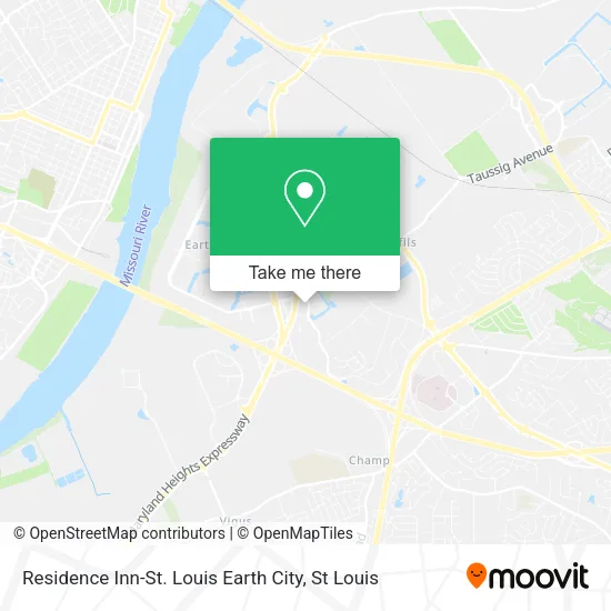 Residence Inn-St. Louis Earth City map