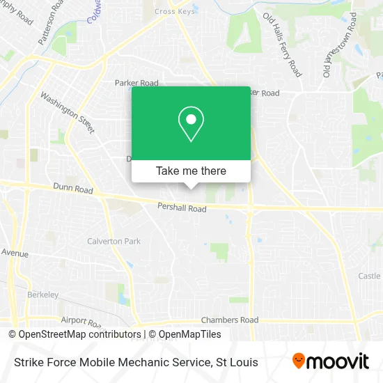 Strike Force Mobile Mechanic Service map