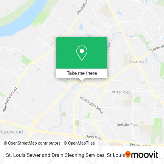 St. Louis Sewer and Drain Cleaning Services map