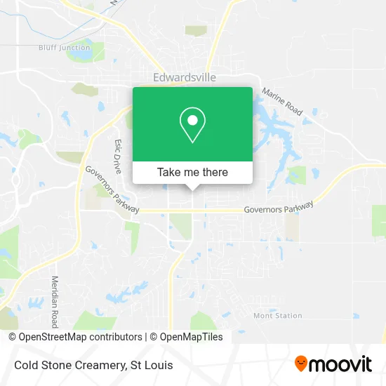 COLD STONE CREAMERY map