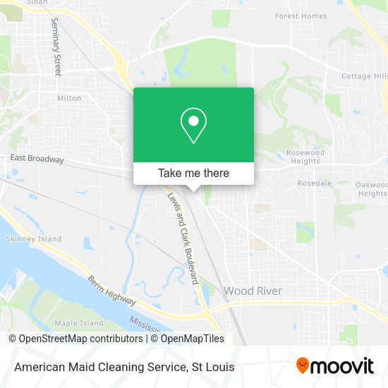 Mapa de American Maid Cleaning Service