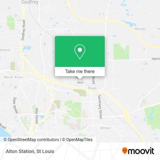 Alton Station map