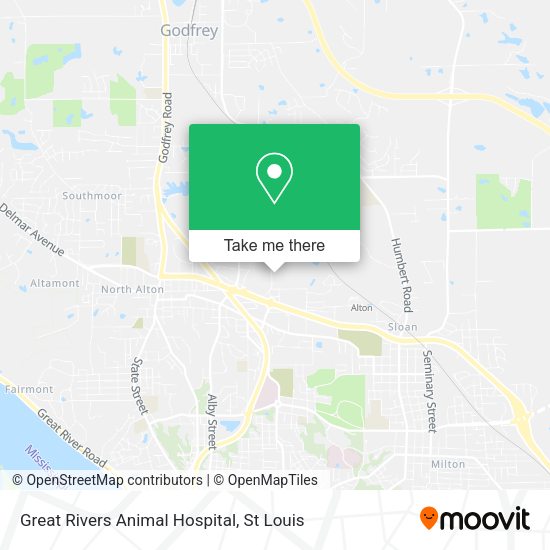 Great Rivers Animal Hospital map