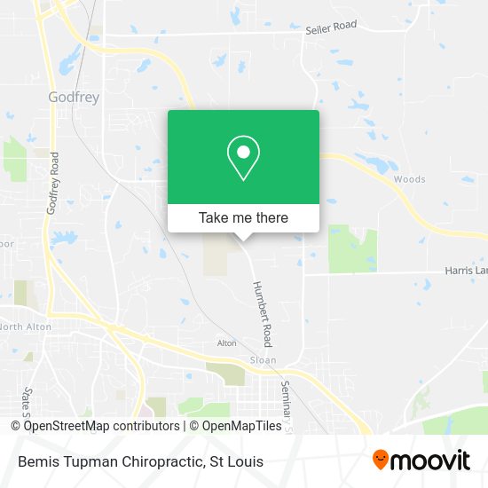 Bemis Tupman Chiropractic map