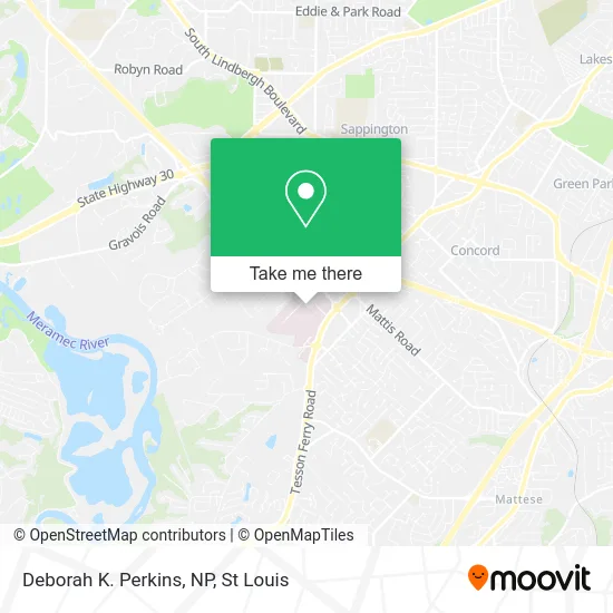 Deborah K. Perkins, NP map