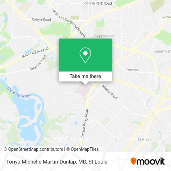 Tonya Michelle Martin-Dunlap, MD map