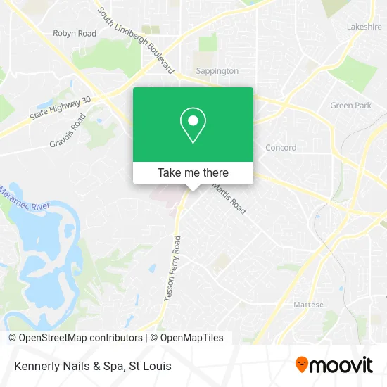 Kennerly Nails & Spa map