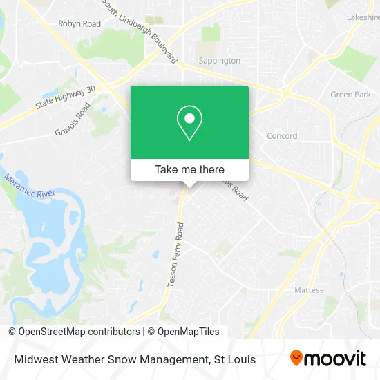 Midwest Weather Snow Management map