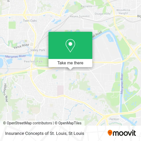 Insurance Concepts of St. Louis map