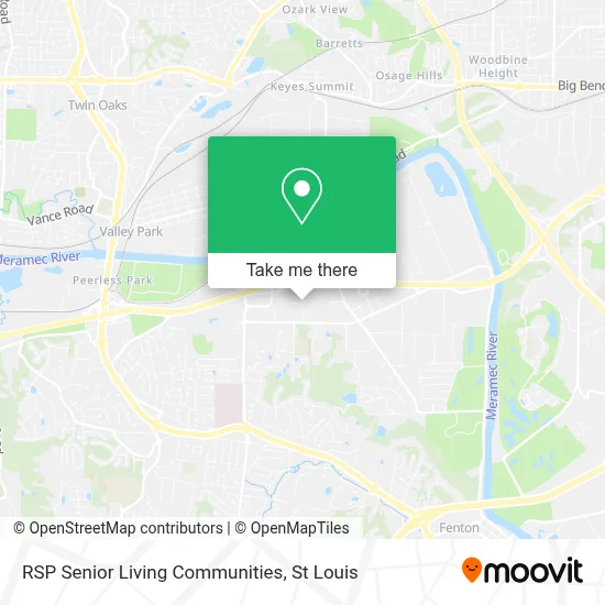 RSP Senior Living Communities map