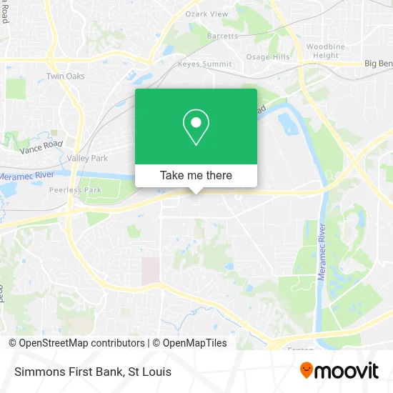 Simmons First Bank map