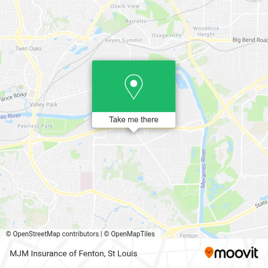 MJM Insurance of Fenton map