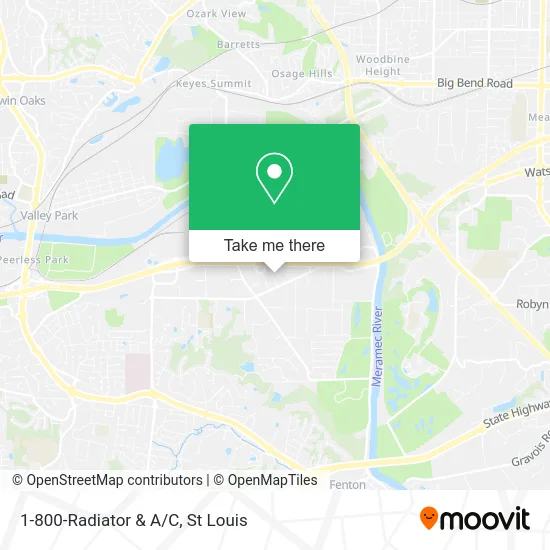 1-800-Radiator & A/C map