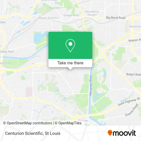 Centurion Scientific map