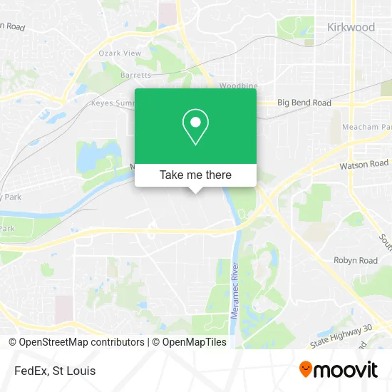 FedEx map