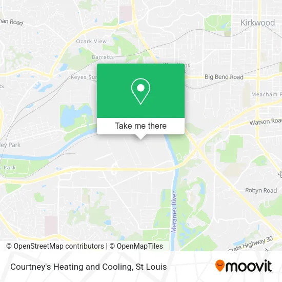 Mapa de Courtney's Heating and Cooling