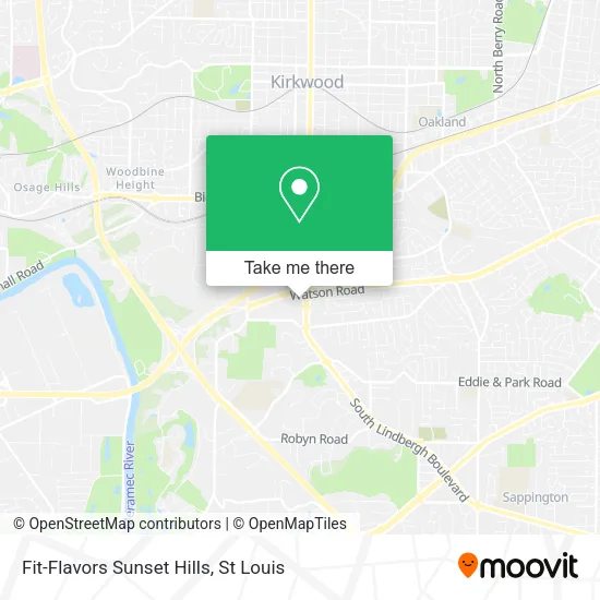 Fit-Flavors Sunset Hills map