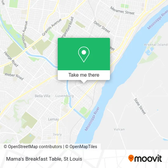 Mama's Breakfast Table map