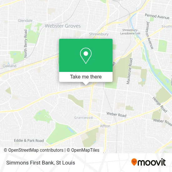 Simmons First Bank map