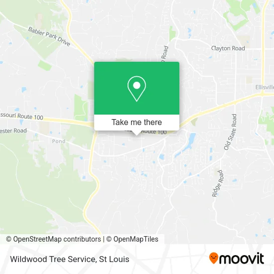 Mapa de Wildwood Tree Service