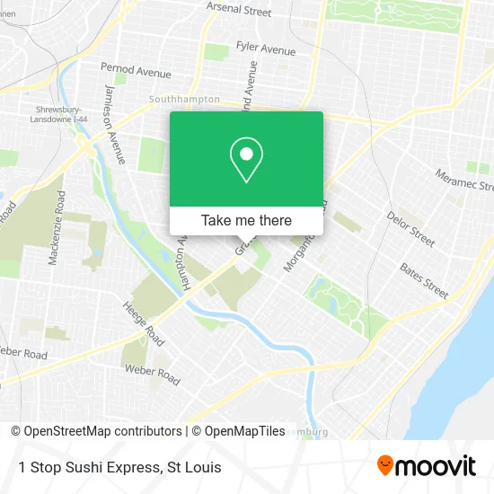 1 Stop Sushi Express map