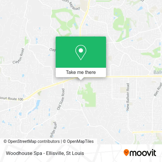 Mapa de Woodhouse Spa - Ellisville
