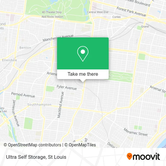 Ultra Self Storage map