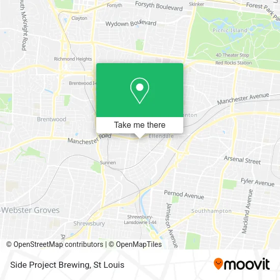 Mapa de Side Project Brewing