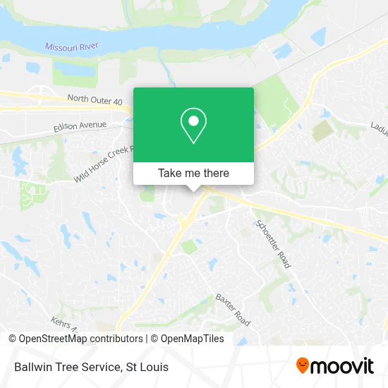 Ballwin Tree Service map