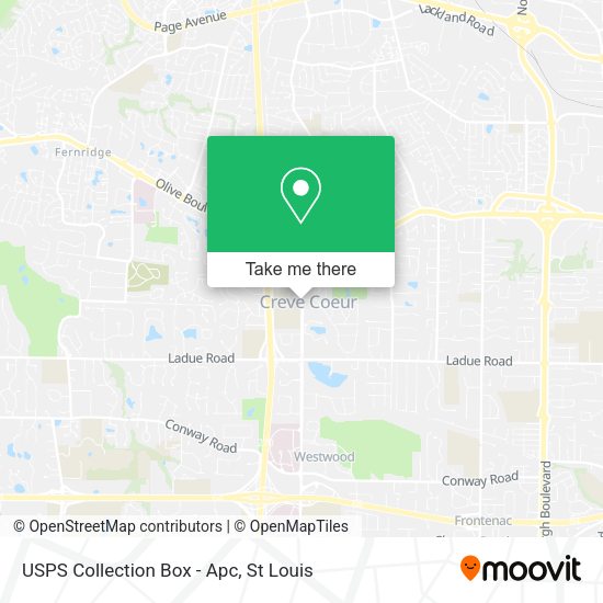 USPS Collection Box - Apc map