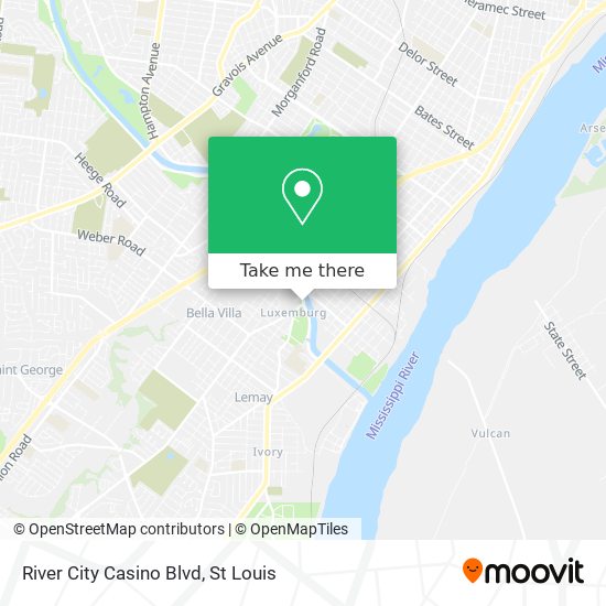 River City Casino Blvd map